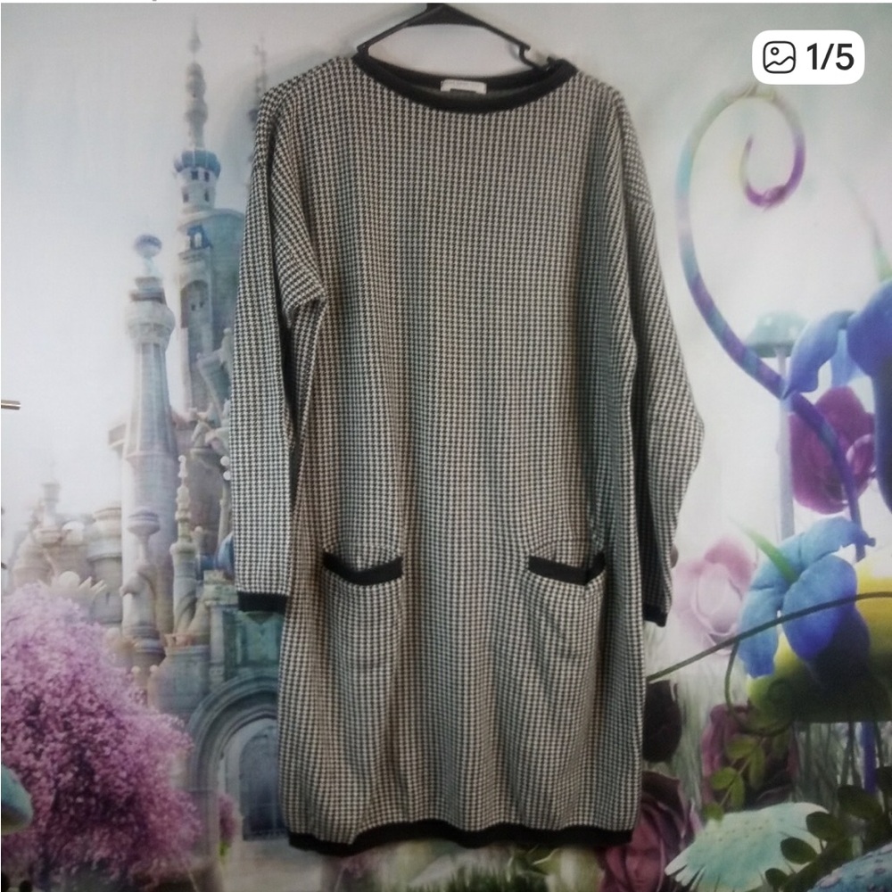 Joan vass houndstooth dress